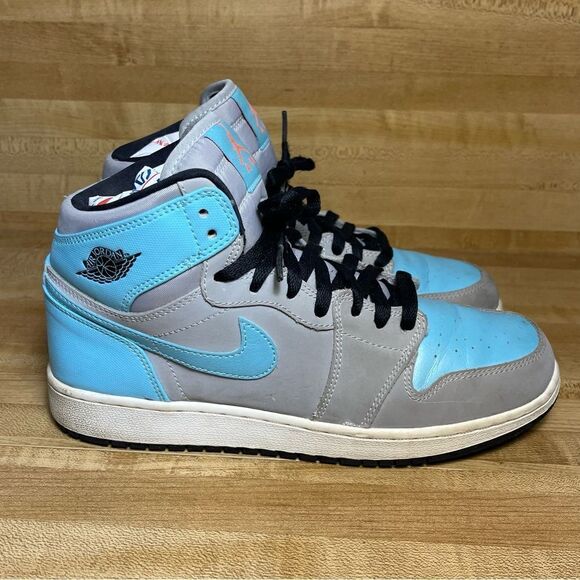 Nike Shoes - Nike Retro Air Jordan 1 High GS Tide Pool Teal Gray Shoes Size 7Y Womens 8.5